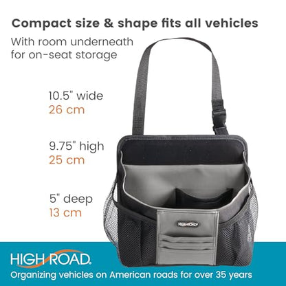 High Road DriverStash Front Seat Car Organizer with Insulated Cup Holder