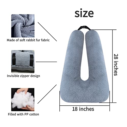Travel Pillow Car Pillow Kid Car Sleeping The Sleeping Aid for Adults and Kids on Road Trips Kids Travel Pillow Gray