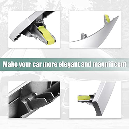 X AUTOHAUX Left and Right Upper Side Central Dashboard Cover Strip Trim for Toyota Corolla 2008-2013 55436-02330 55435-02370 Center Dash Navigation Side A/C Outlet Air Vent Panel Strip 1 Pair