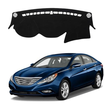 Dashboard Mat Cover for Hyundai Sonata 2011-2014 Nonslip Center Console Sunshield Glare UV Rays Protector Accessories - size: Hyundai Sonata 2011-2014