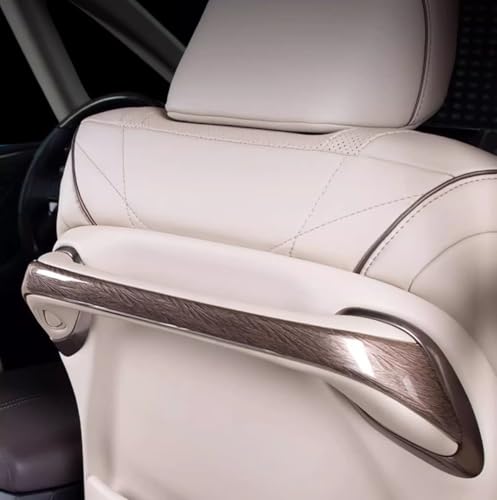 Car Accessories Fit for Toyota Alphard Vellfire 2023 2024 ABS Interior Seat armrest Decorative Strip Cover Trim 2PCS Set(Peach Wood Grain)