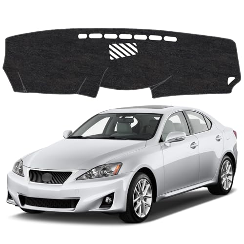 Dash Cover Mat for Lexus IS250 IS350 IS200 IS300 ISF XE20 2006-2013 Non-Slip Dashboard Cover Mat Sunshade UV Rays Protector Interior Accessories - size: Compatible with XE20 2006-2013