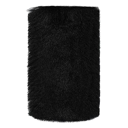 YUNXNYC Fluffy Car Armrest Cover, Furry Fuzzy Auto Center Console Cover Pad Wool Fur Soft Consoles Seat Box Protector Universal Fit Interior Accessories for Women (Black)