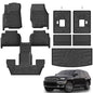 KARPAL Floor Mats for 2021-2025 2026 Jeep Grand Cherokee L (6-Seater w/o 2nd Row Center Armrest), All Weather TPE Custom Fit Floor Liners Car Mats Accessories, Cargo Liner & Backrest Mats - style: 2021-2026 | For Jeep Grand Cherokee L (6-Seat) | Full Set