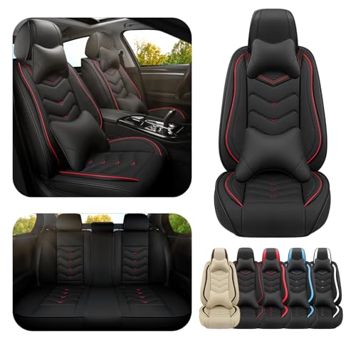 Car Seat Covers for Lexus RX 350 2007-2026, Premium Nappa Leather Car Seat Cover, Stylish Sport Seat Covers， Automobile Seat Cover Sets.(Luxury 5 Seats/Black) - color: Black, size: Luxury 5 Seats