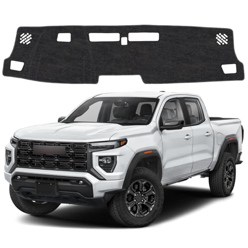 Dash Cover Mat for Chevy Chevrolet Colorado & GMC Canyon 2023 2024 2025 2026 Non-Slip Dashboard Cover Mat Sunshade UV Rays Protector Interior Accessories - size: Compatible with Canyon 2023-2026