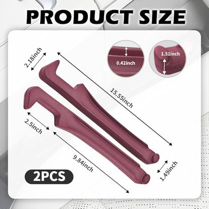 2PCS Car Seat Gap Filler Organizer,3 in 1 Car Seat Side Gap Filler with Hook for Avoiding Dropped Items,Universal No Drop Seats Guard for Filling Gaps 1.37-1.49 Inch Wide (Red) - color: PermiumRed