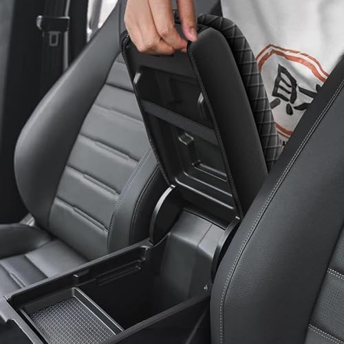 AOMSAZTO Center Console Cover Customized Armrest Cover Compatible with 2016-2023 2024 Toyota Tacoma, Soft Cozy Leather Arm Rest Covering for Car, Well-Make Durable Console Cushion Pad, Easy to Install - size: 2016-2024 Toyota Tacoma