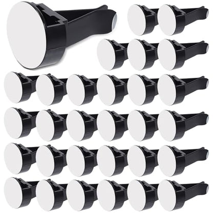 30Pcs Car Vent Clips, Car Air Freshener Vent Clip Air Conditioner Outlet Perfume Clips for Auto Car Interior Decorations Accessories, Metal Square Head + Round Slot Head