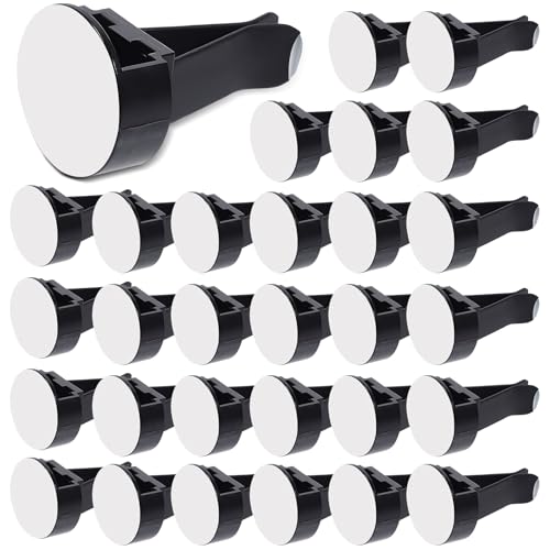 30Pcs Car Vent Clips, Car Air Freshener Vent Clip Air Conditioner Outlet Perfume Clips for Auto Car Interior Decorations Accessories, Metal Square Head + Round Slot Head