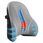 LIQUN Memory Foam Seat Waist Pillow, for Office Chair, Car, Game Chair Lower Back Pain Relief and Improve Posture Lumbar Support Pillow, (Grey)