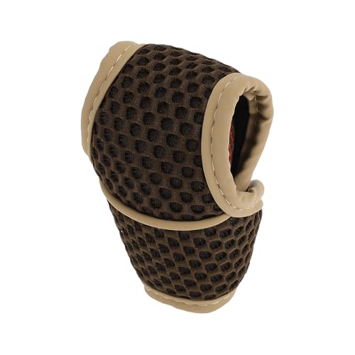 Universal Gear Shift Knob Cover Stick Shifting Handle Protector Automotive Manual Fabric 1 Pc Anti-Slip Dark Brown - color: Dark Brown