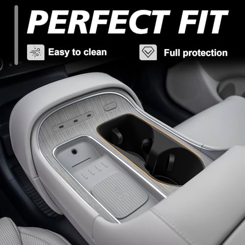 Muslogy Center Console Cup Holder Inserts Compatible with 2026 Hyundai Palisade Accessories Middle Console Drink Holder Silicone Liner Organizer Non-Slip Drink Stopper - size: 2026 Palisade