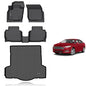 KELCSEECS® Floor Mats & Cargo Liner Custom for 2013 2014 2015 2016 Ford Fusion,All Weather Protection TPE Floor Liners Front & Rear Row Full Set Accessories Black - style: 33) For 2013-2016 Fusion Full Set
