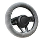 AEGIS Cover Sheepskin Steering Wheel Cover Premium Luxury AUS Genuine Merino Wool All-Season Non-Slip for Cars Fits 14.5-15.5" Wheels (Steel Grey) - color: SG