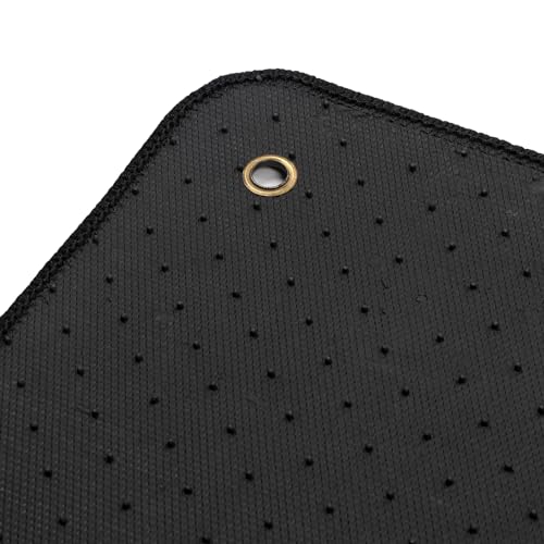 IKON MOTORSPORTS, Nylon Car Floor Mats Compatible with 2014-2023 Jeep Cherokee 4DR, OE Style Black Driver Passenger Car Carpets, Front Rear 4PCS Full Set