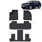 FREEMOTOR802 Compatible With 2018-2024 Chevrolet Traverse 7 Seats Floor Mats, Black 3D Molded Carpets Liner 1st 2nd Row Front Rear Protection Pad 4PC TPE Thermo Plastic Elastomer All Weather Protector - size: For Chevrolet Traverse 7 Seats 2018-2024