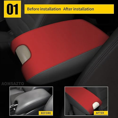 AOMSAZTO Center Console Covers for 2010-2014 Honda Crosstour Red - color: red