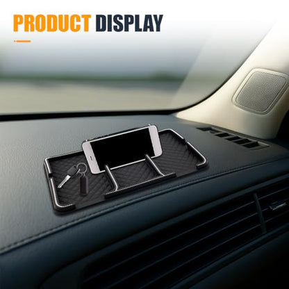 YoRise Bling Rhinestone Car Dashboard Mat, Anti-Slip Strong Gripping Automotive Center Console Tray, Multifunctional Vehicle Interior Storage Holder Pad for Key, GPS, Sunglass, Smartphone(Diamand) - size: Diamand