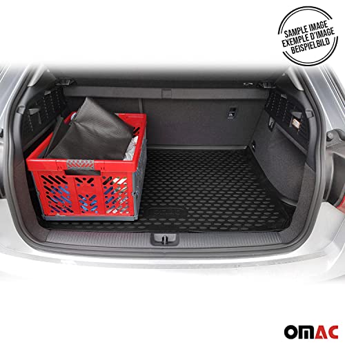 OMAC Cargo Mats Liner for Mazda CX-9 2016-2023 Rear Trunk Waterproof TPE Black - size: CX-9 2016-2023 / Black, style: Cargo Liners