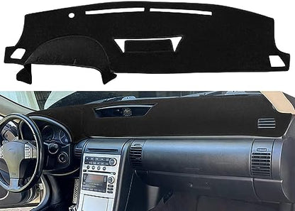 Dash Cover Mat Custom Fit for Infiniti G35 with Clock Inside, Dashboard Cover Pad Carpet Protector (Black) Y58 - color: Black