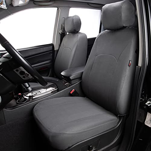 Flying Banner Car Seat Covers Front Seats Rear Bench Polyester car seat Protectors Easy installations Rear Bench Split Classic Man Lady Truck - color: Solid Gray