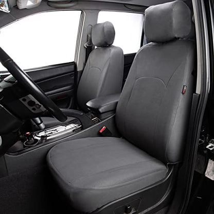 Flying Banner Car Seat Covers Front Seats Rear Bench Polyester car seat Protectors Easy installations Rear Bench Split Classic Man Lady Truck - color: Solid Gray