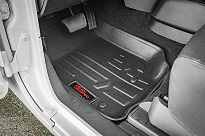 Rough Country Rear Cargo Mat for Jeep Wrangler JL Unlimited (2018-2025) - Custom Fit, Heavy-Duty, All-Weather Protection