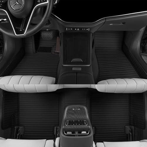 Customized car Floor mats are Suitable for 99% of Vehicle Models (sedans/Trucks/SUVs), Anti-Slip Floor mat Leather Set Provides Comprehensive Protection for the Original car Carpet. (=Black) - color: =Black