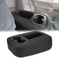 GXARTS Jump Seat Armrest Cover Black Compatible with Chevy Silverado Tahoe Avalanche Suburban GMC Sierra Yukon Yukon XL 2007 2008 2009 2010 2011 2012 2013 2014 Center Console Cover with Zipper Design - color: Black