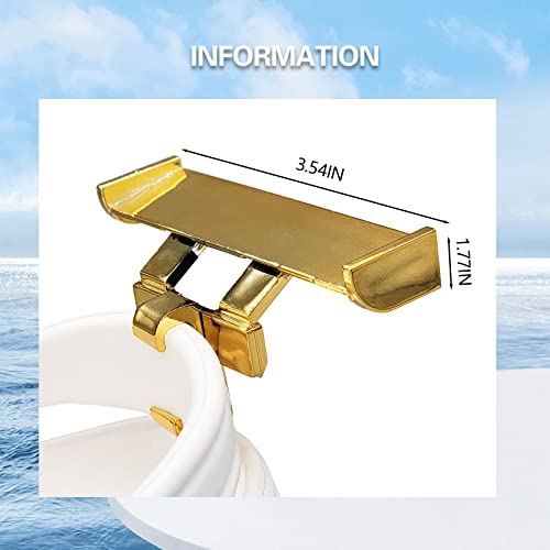 Spoiler Wing for Shoes, Car Wing Charm, Flexible Shoes Spoiler Wing, Shoes Racing Car Spoiler Charm Gifts for Kids and Car Lovers- 1 Pair - color: Gold
