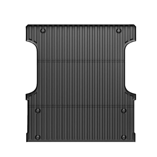 IKON MOTORSPORTS TPE Truck Bed Mat, Compatible with 2022-2024 Toyota Tundra Crew Max 5.5Ft, Custom Fit All Weather Heavy Duty 3D Rear Storage Cargo Trunk Tray Protector Liner 1PC, Black