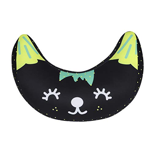 Kids Car Seat Travel Neck Pillow Soft Neck Support Cushion Car Seat Belt Cover Cushion Pillow Car Seatbelt Shoulder Pad Head Neck Support Pillow Seat Strap Pillow for Car Airplane Pushchair Travel - color: Black