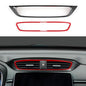 Center Air Vent Outlet Decal for Honda CR-V 2017 2018 2019 2020 2021 2022 Accessories CRV ABS Carbon Fiber Stickers - color: Center Air Vent Outlet, Black Red