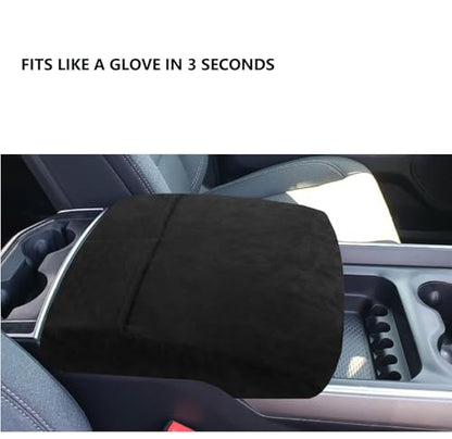 Neoprene Center Console Cover for RAM 2014-2025 | 1.5mm Sweat-Proof, Pet-Proof Armrest Protector | UV Resistant & Elastic Straps