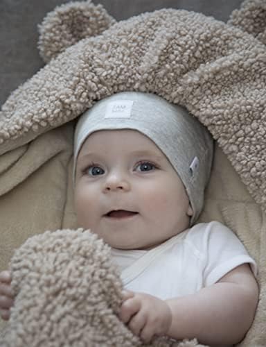 7 A.M. 7AM Baby Car Seat Blanket - Multifunctional Car Seat Cover for Toddlers, Winter Stroller & Swaddle Blanket, Micro-Fleece & Plush Lined Warm Carseat Cover | (Oatmeal, 0-6M)