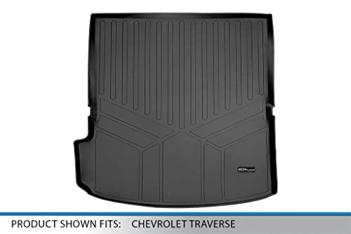 SMARTLINER All Weather Custom Fit Cargo Trunk Liner Floor Mat Behind 2nd Row Compatible with 2018-2023 Chevrolet Traverse - color: Chevrolet (Traverse) 2018-2023