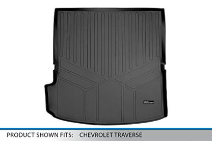 SMARTLINER All Weather Custom Fit Cargo Trunk Liner Floor Mat Behind 2nd Row Compatible with 2018-2023 Chevrolet Traverse - color: Chevrolet (Traverse) 2018-2023