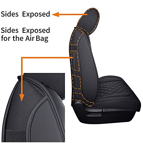Tundra Seat Covers Compatible with Toyota Tundra 2008-2022 2023 2024 2025 2026 Crewmax Double Cab SR5 Limited Platinum TRD Pro Tundrasine 1794 Edition Waterproof Leather(5 PCS Full Set/Black)