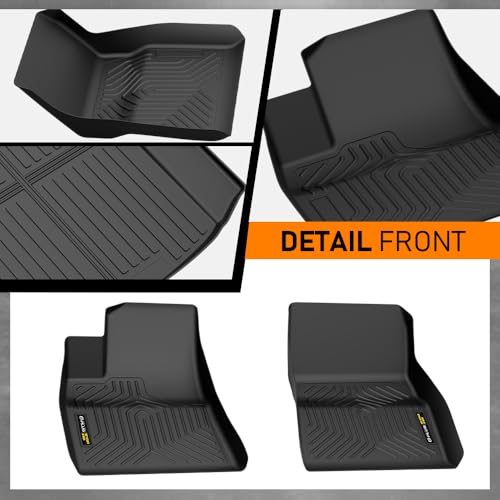 G-PLUS Model 3 Floor Mats Cargo Liner Compatible with 2017-2023 Tesla Model 3 2017 2018 2019 2020 2021 2022 2023 Floor Liners TPE All Weather Custom Fit Full Cover Protection Car Floor Mats Black 4pcs - size: 2017-2023|Fit Tesla Model 3|4PCS