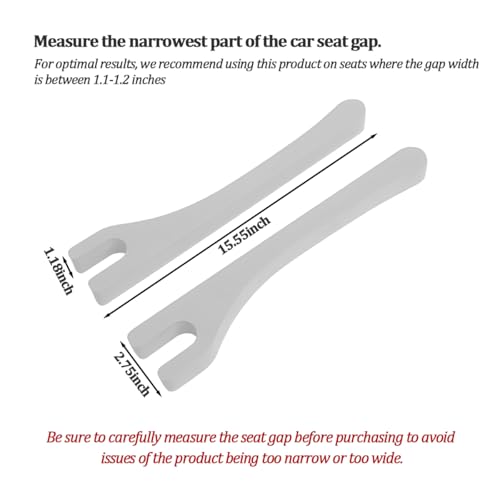 Car Seat Gap Filler, 2PCS Between Seat and Centre Console No Drop Vehicle Gap Plug, Automotive Interior Front Chair Blocker Stop Things from Dropping, Universal for SUV Caravan Truck (Grey) - color: Grey