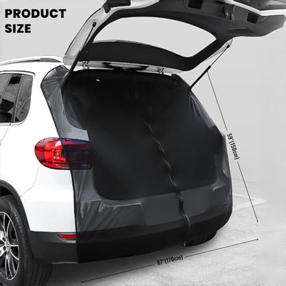 Car Tailgate Mesh Screen for SUV, CUV, MPV, Van, Ventilation Breathable and Anti-Mosquito Magnetic Mosquito Net Tailgate Essentials Car Camping Accessories - size: Half Wrap Tailgate Nets