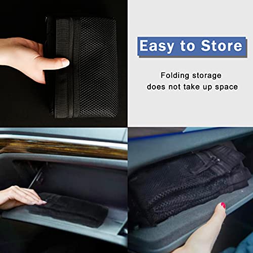 Car Ceiling Cargo Net Pocket, 31"x21" Nine Grid Mesh Nine SUV Roof Organizer Long Trip Storage Bag,Tent Putting Quilt Children's Toy Towel Sundries Interior Accessories