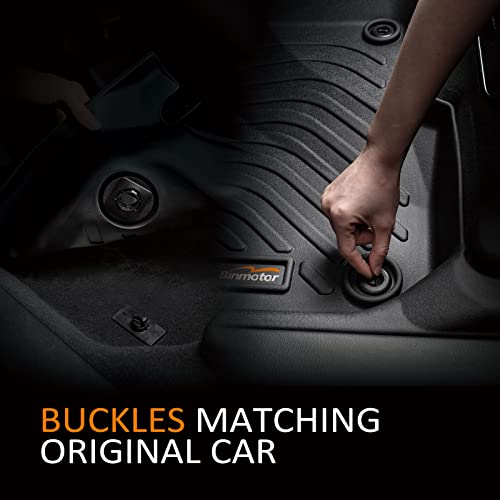Binmotor-Floor Mats and Cargo Liner Set for Acura ILX 2013-2022, 2 Rows with Cargo Mat Set, TPE Liners for Acura ILX Accessories Mats Trunk Mat-Black - style: 5) Car Mats for Acura ILX (2013-2022)
