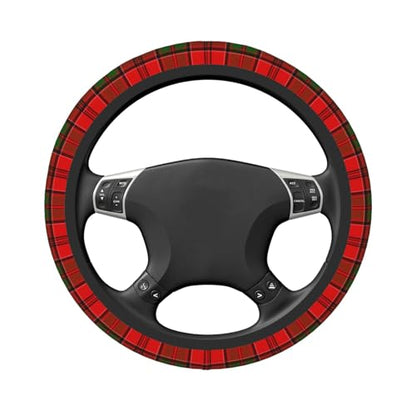 Thickened Elastic Steering Wheel Cover, Grant Scottish Plaid Printed Tartan Ultra, Soft, Breathable, Fit for Cars, SUVs, Trucks, Stylish Comfortable Grip - color: Grant Scottish Plaid Printed Tartan