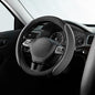 Skechers Steering Wheel Cover,14.5-15 Inch Universal Memory Foam Car Steering Wheel Covers Breathable Anti-Slip Steering Wheels Accessories for Men Women (Black & Grey) - color: Gray