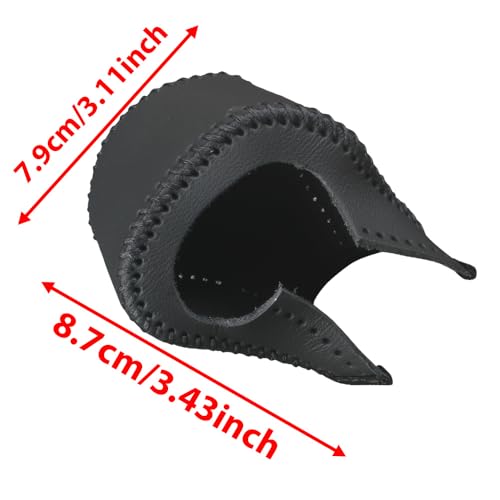 Riloer Gear Shifting Knob Cover, 1 PC Car Shift Knob Gear Handle Stick Protector Cover, Interior Shift Trims Compatible with Toyota Sienna 2021-2022 (Black Thread) - color: Black Thread