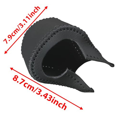 Riloer Gear Shifting Knob Cover, 1 PC Car Shift Knob Gear Handle Stick Protector Cover, Interior Shift Trims Compatible with Toyota Sienna 2021-2022 (Black Thread) - color: Black Thread