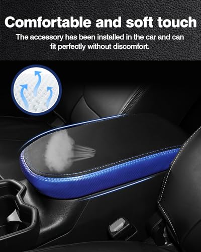 Autorder Center Console Cover for 2019-2022 2023 2024 2025 Toyota RAV4 Accessories Armrest Cover Anti-Scratch Middle Console Pad Leather Armrest Protector - size: Toyota RAV4 2019-2025