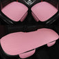 Pu Leather Car Seat Bottom Covers Protectors Include 1 Pair Front Driver Seat Pad Mat and 1 Rear Bench Cover Universal Fit 90% Vehicles,Pink